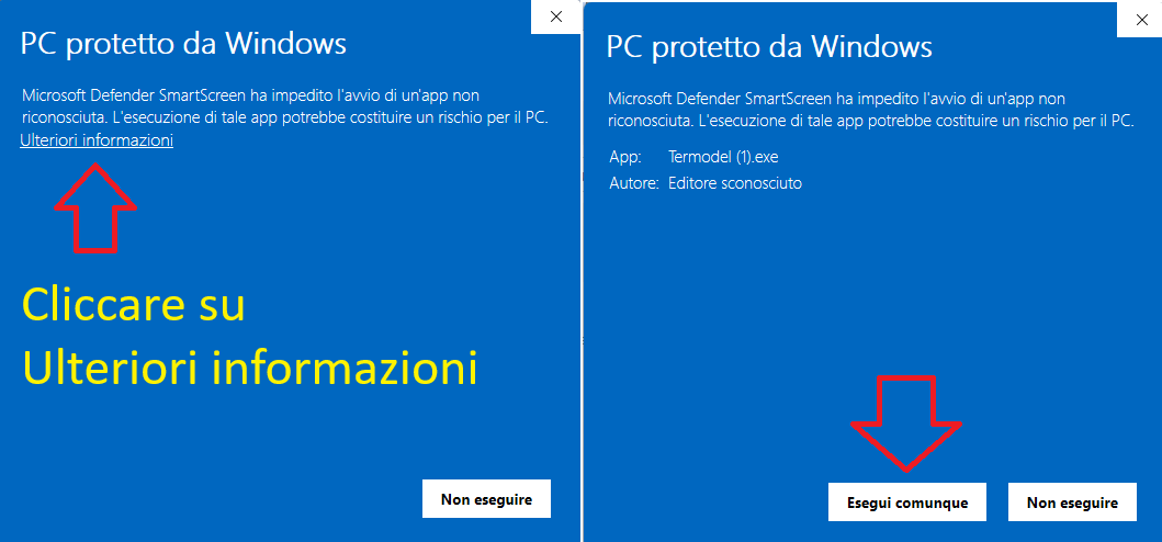 Istruzioni per installare Termodel